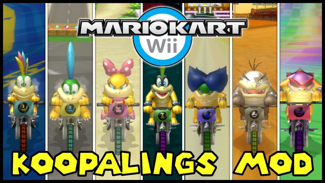 The 7 Koopalings Join Mario Kart Wii! (Mods)
