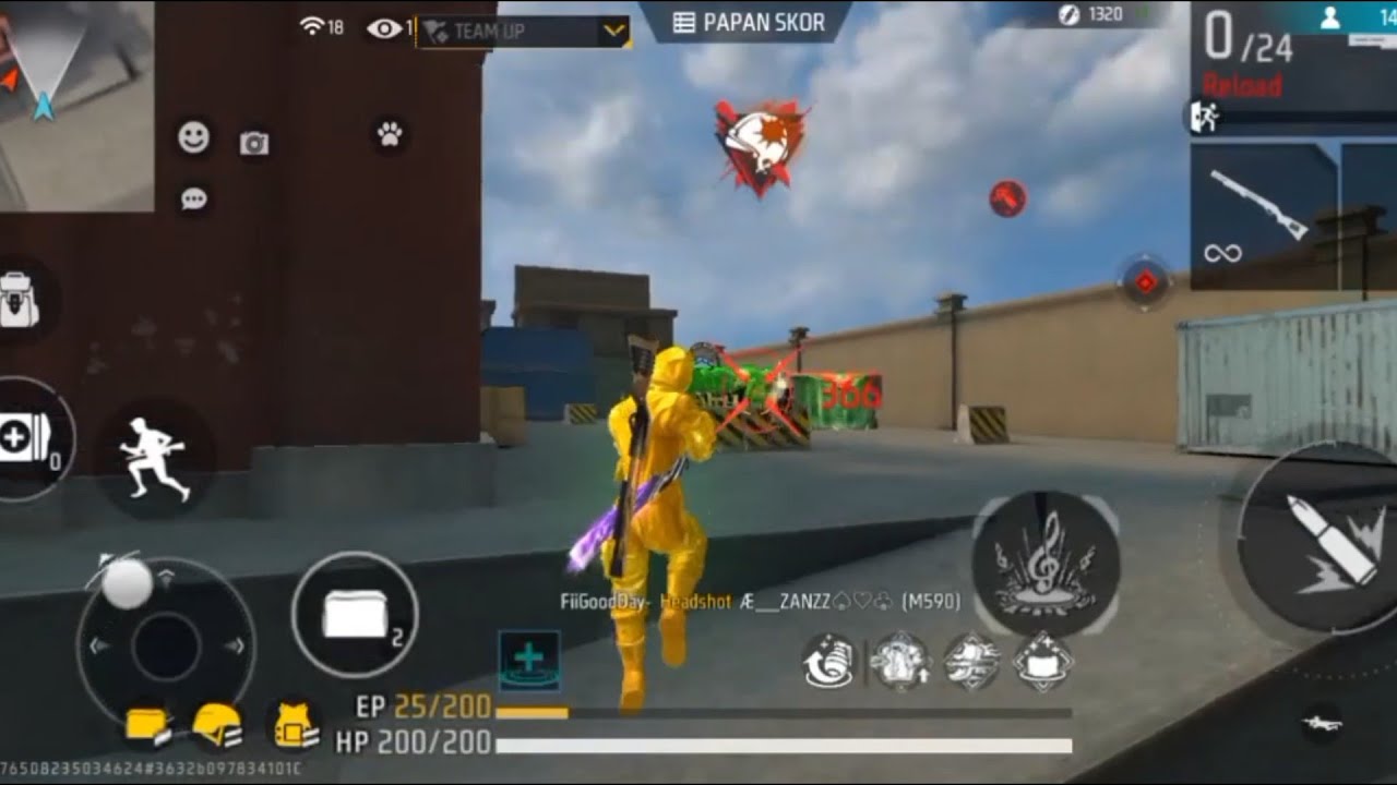 MAIN SENJATA M590 PAKE TOP CRIMINAL GOLDEN DI MODE TRAINING KILL 14.||GARENA FREE FIRE INDONESIA