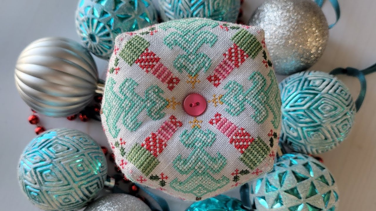 Whimsy Christmas Biscornu - Finishing Tutorial