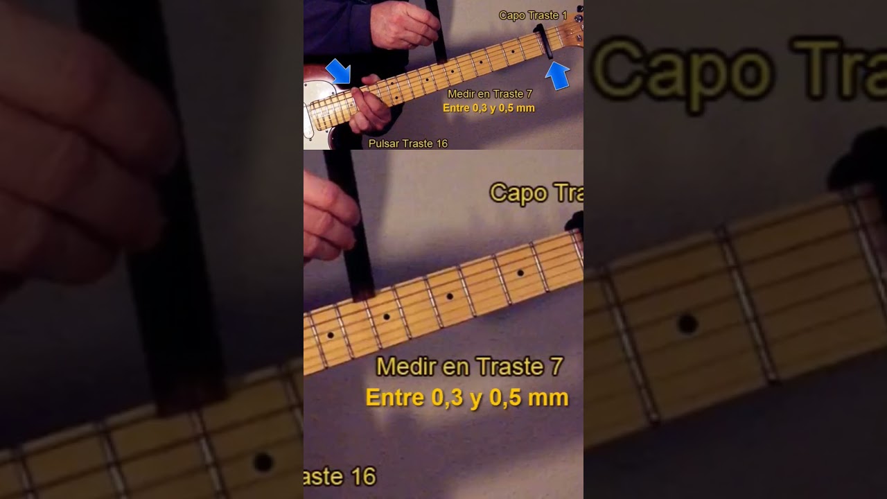 Cómo Comprobar la CURVATURA del Mástil de la Guitarra Eléctrica