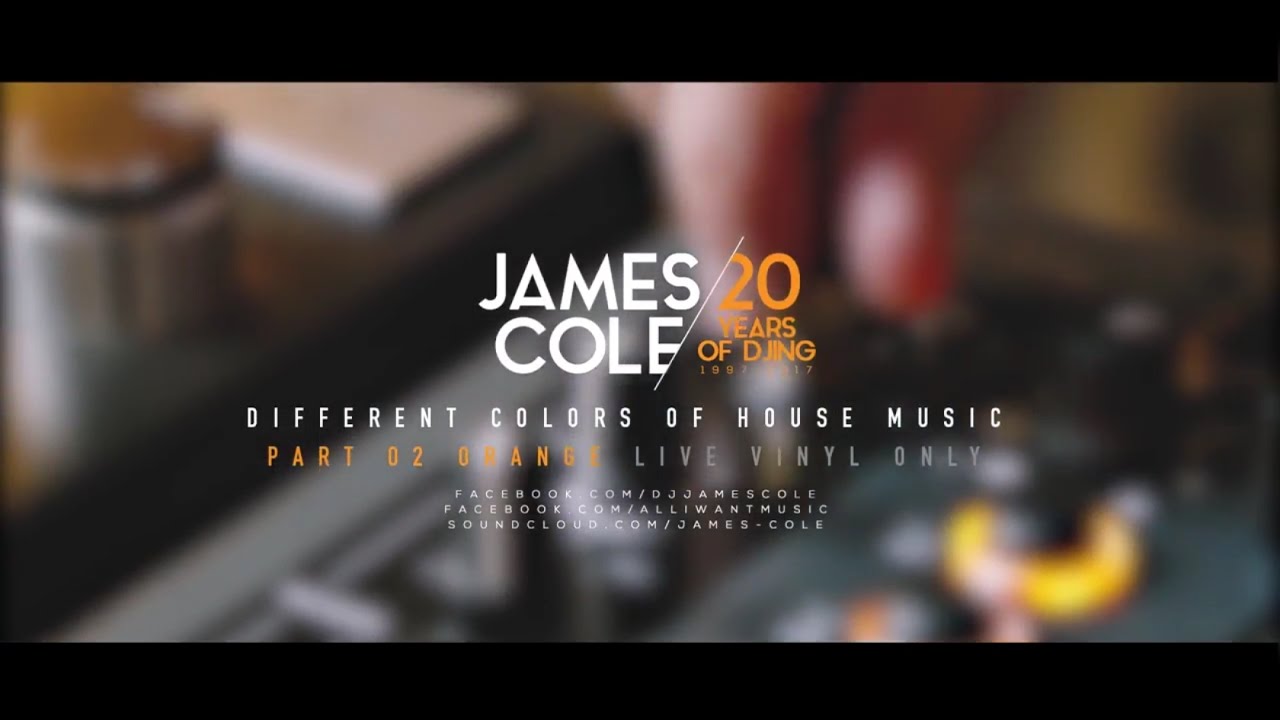 JAMES COLE vinyl only live 20YEARS of DJing part 002 Orange