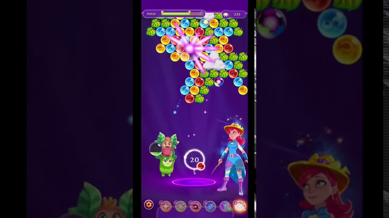 Bubble witch 3 saga 2075 ~ no boosters, no cats