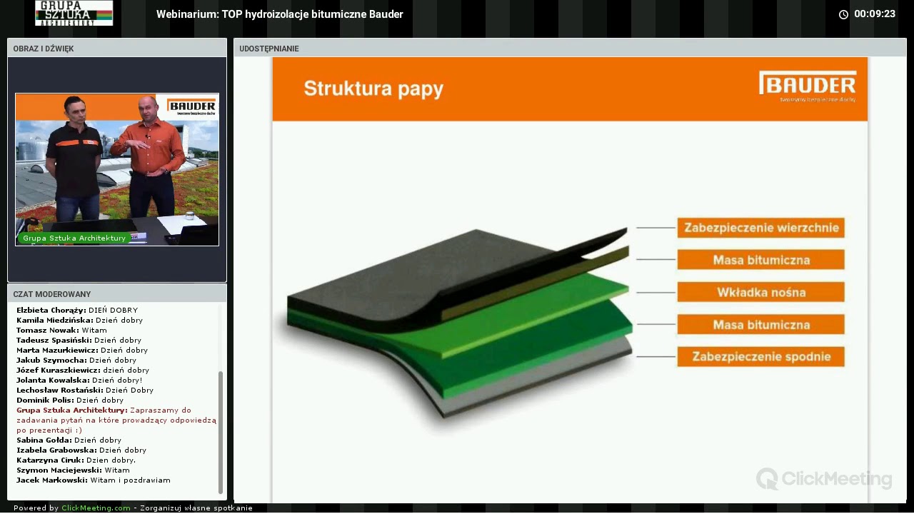 Webinarium Bauder - top hydroizolacje bitumiczne