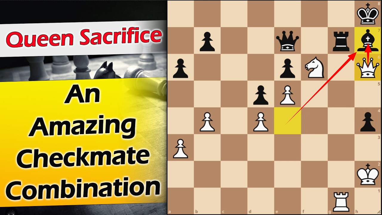 An Amazing Checkmate Combination | Johner vs Gattie 1906