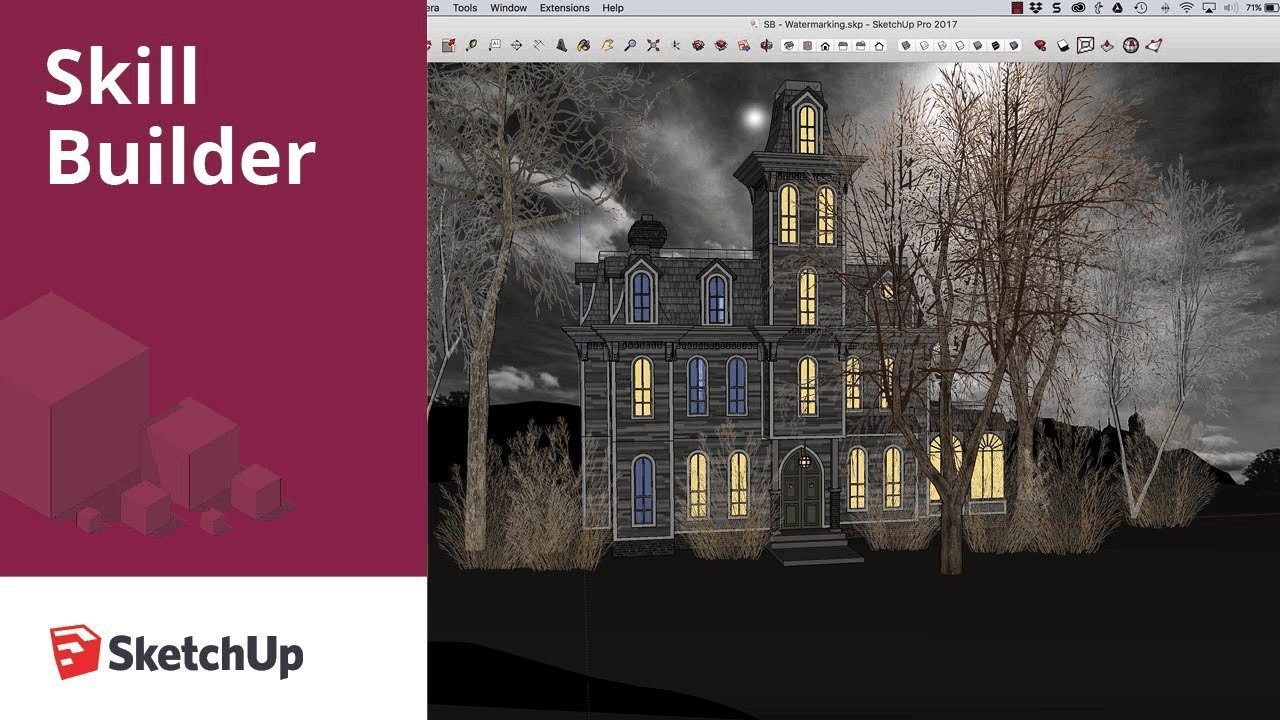 SketchUp Skill Builder: Layering Watermarks