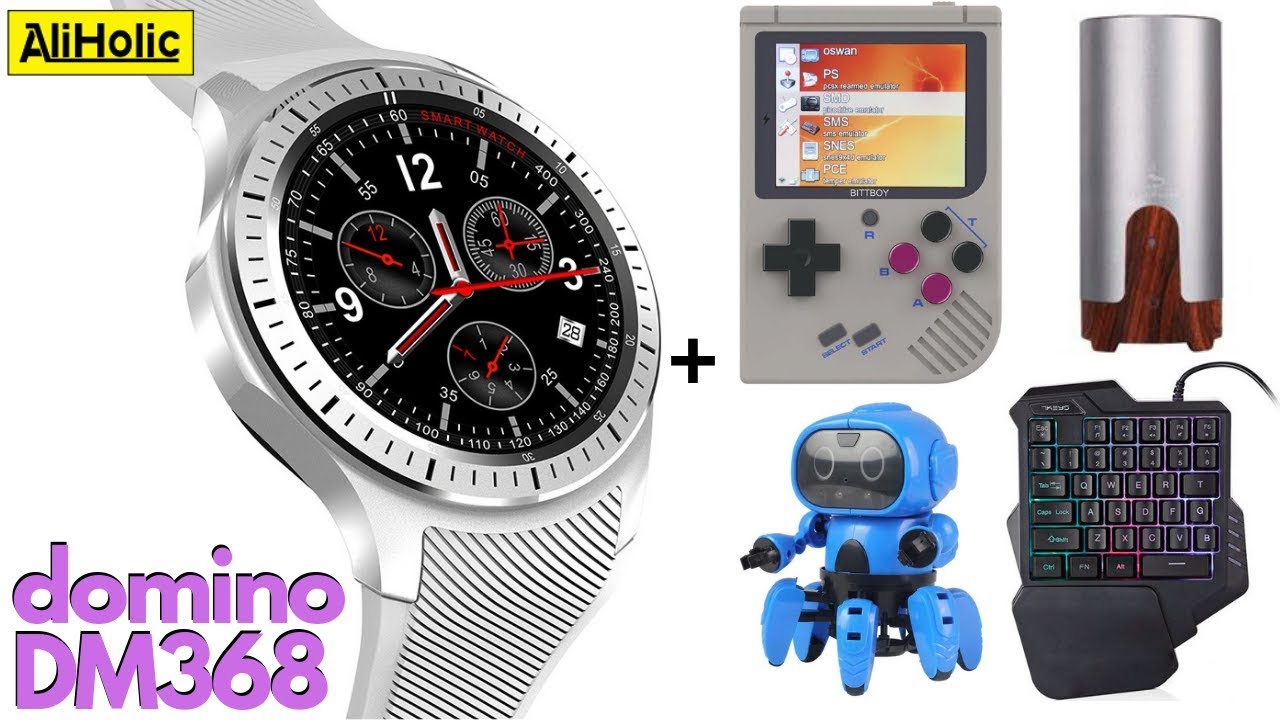 DOMINO DM368 Smartwatch review + 6 Geeky gadgets | AliExpress Unboxing