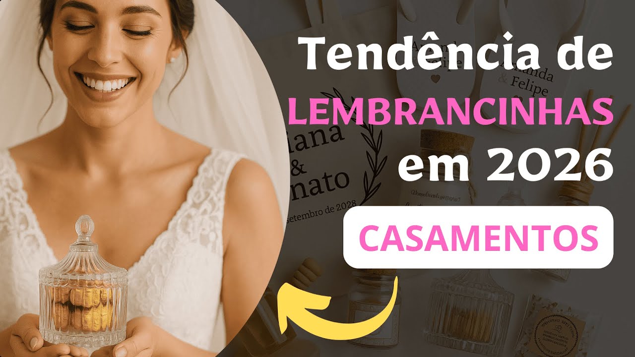 Tendências Lembrancinhas de Casamento 2026