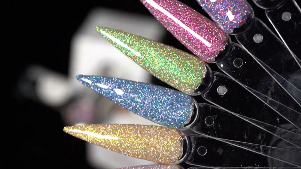 Lourian Disco Twinkle Gel Nails ✨Watch This Sparkle Under Light 