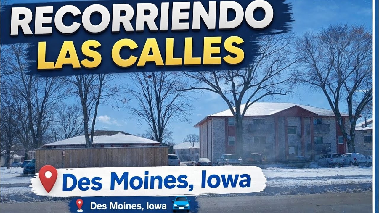Recorriendo las calles de des moines iowua,  Dios les bendiga 🙏 