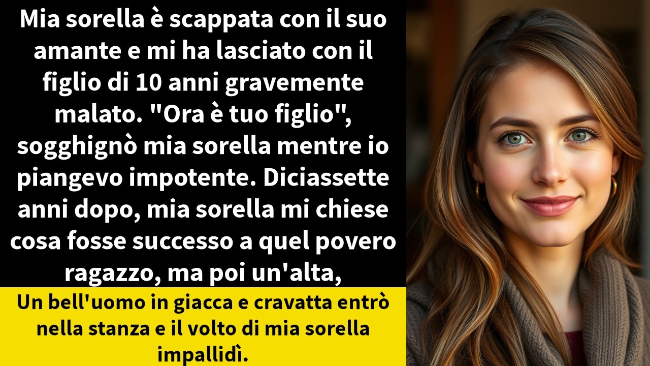 Mia sorella è scappata con il suo amante e mi ha lasciato con il figlio di 10 anni gravemente malato