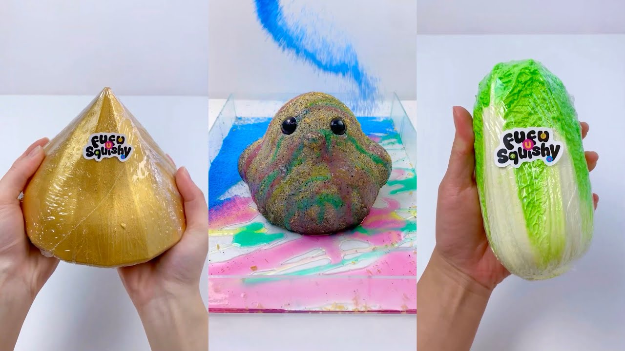 ASMR | CLEANING SOFT OBJECTS WITH SOAP - SEARCHING FOR A TREASURE IN A COLLECTION OF SQUISHIES