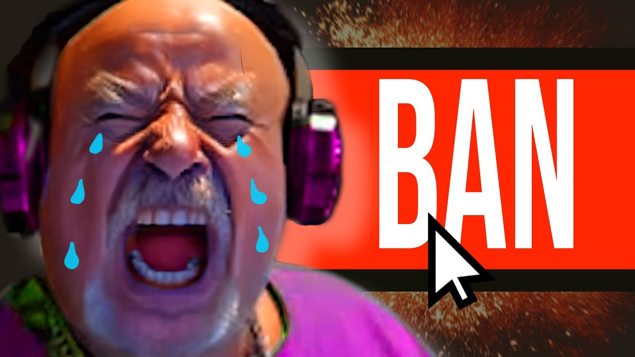 Trolling CRYBABY Grandpa Streamer until i'm banned...