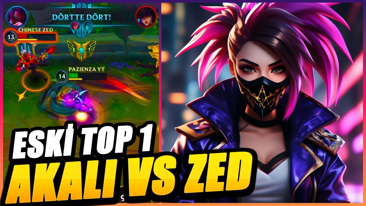 CHINESE ZEDE ESKİ TOP 1 PAZİ AKALISI ŞOKU PENTAMI ÇALDILAR | Wild Rift