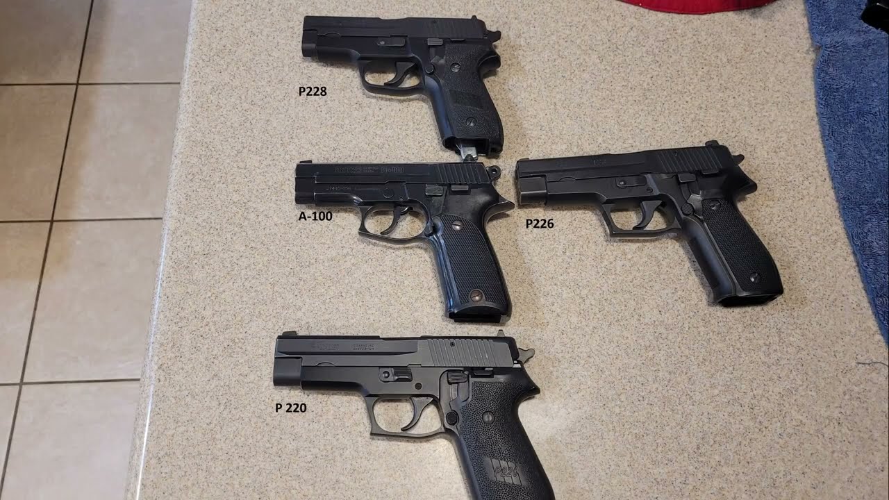 Comparing an Astra A-100 45acp to A Sig P228 9mm