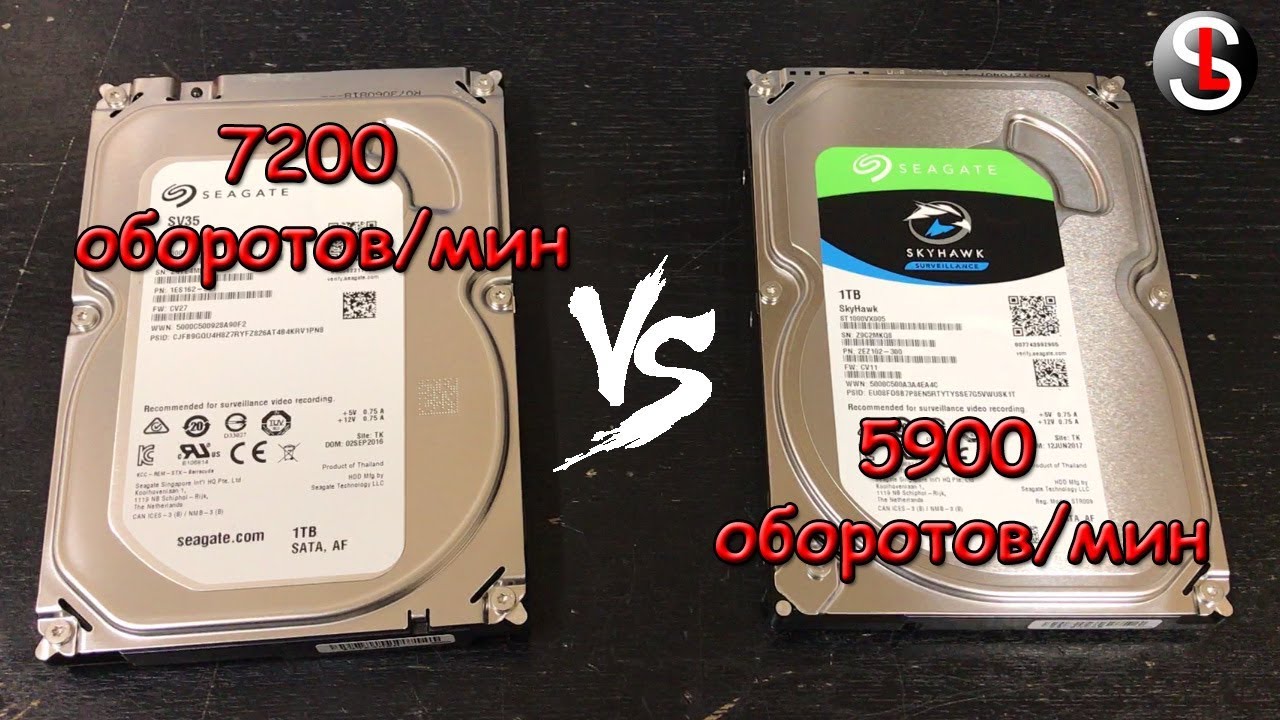 Сравнение HDD 7200 rpm с 5900 rpm