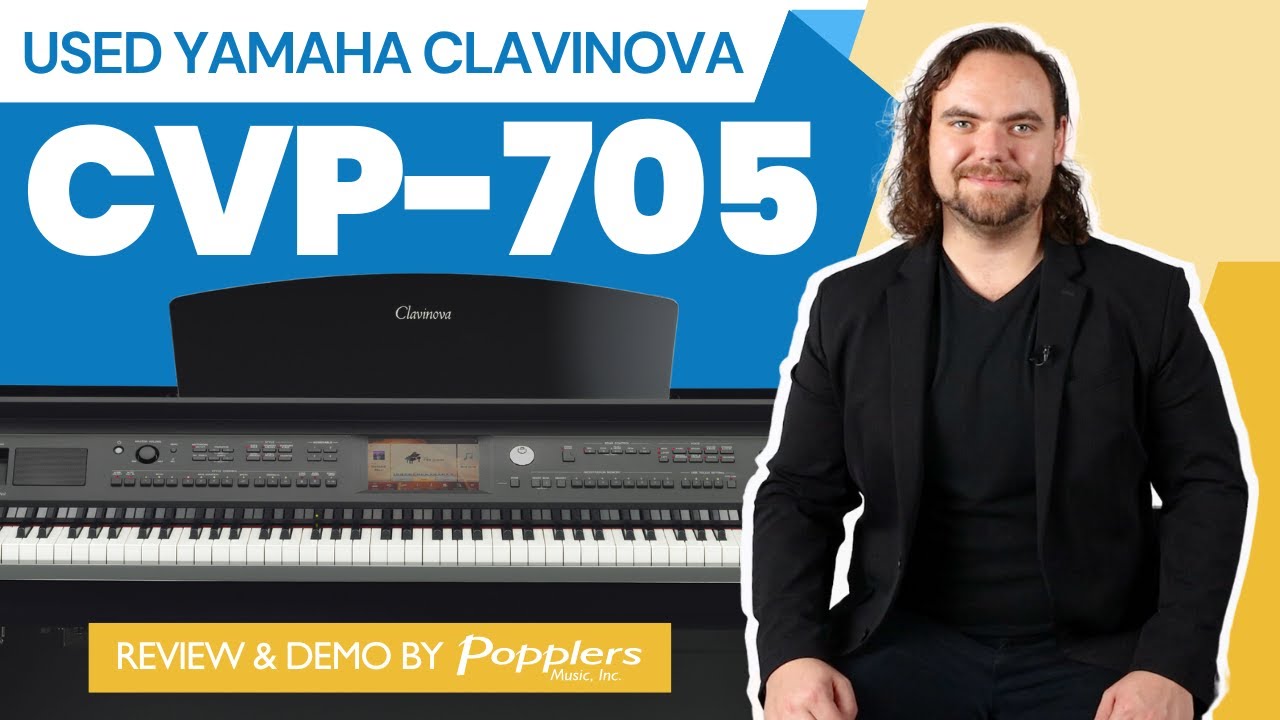 Used Yamaha CVP-705 Clavinova Digital Piano | Review and Playing Demo | For Sale at Popplers Music