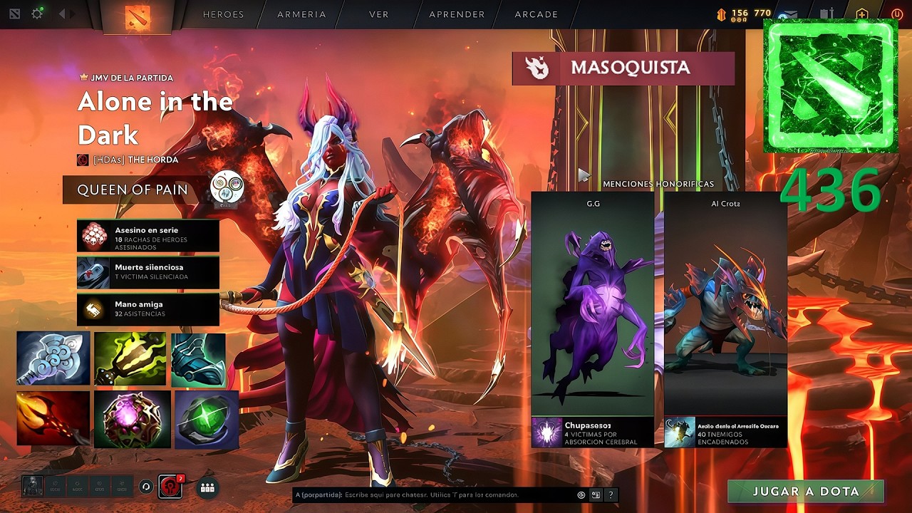Queen of Pain Soft support / DOTA 2 / Gameplay 436 / El MVP😎/ Como les gusta complicar el juego 😠😓😭