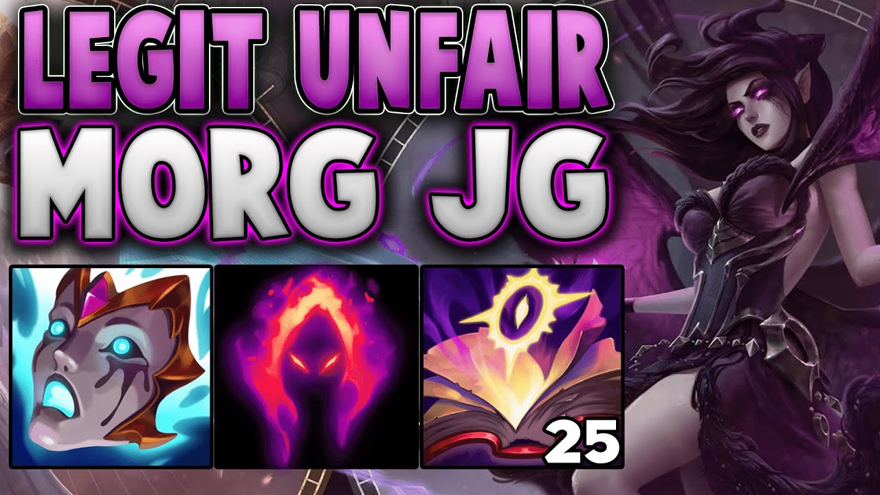 Morgana Jungle Clear Is Just Not Fair! Buffed Morg Jungle Is Legit Free Wins! - League Of Legends