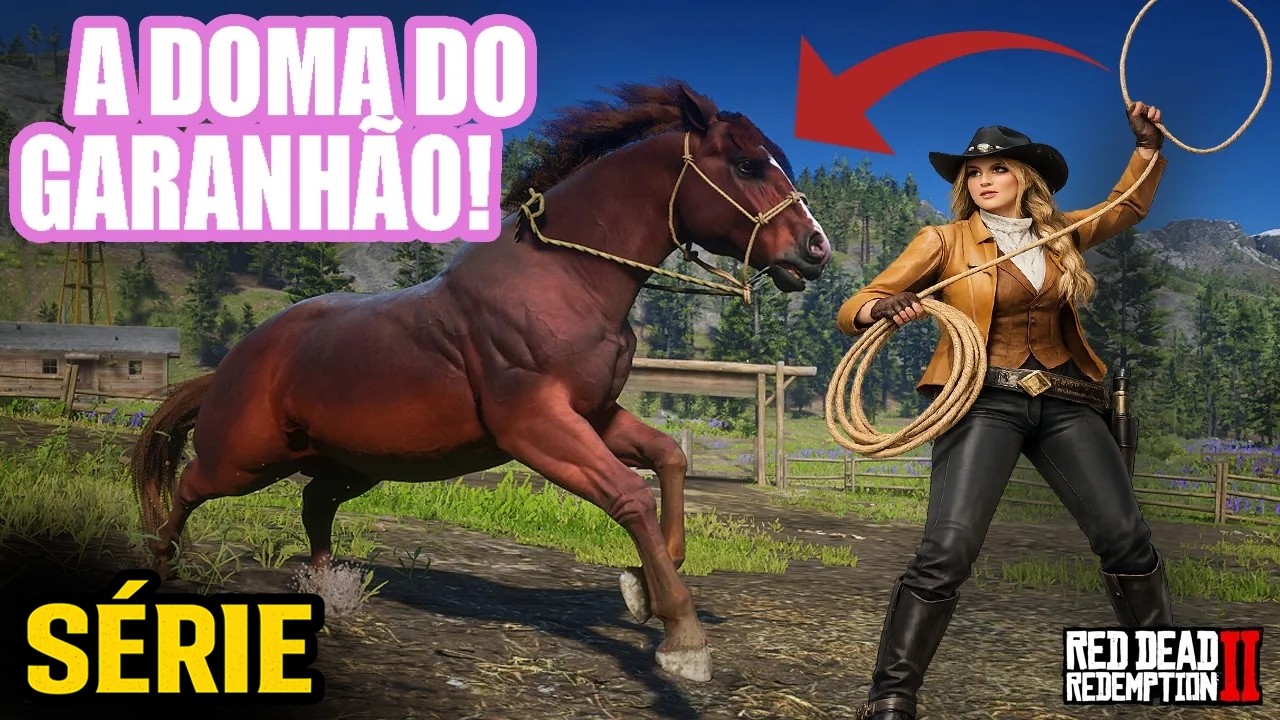 DOMANDO O NOVO GARANHÃO BRAVO DA FAZENDA! EP35 RDR2 Uma vaqueira no velho oeste