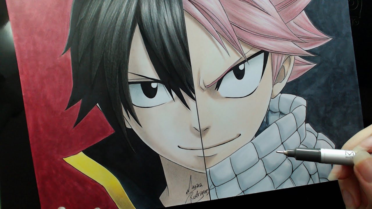 Speed Drawing - Zeref | Natsu (Fairy Tail)