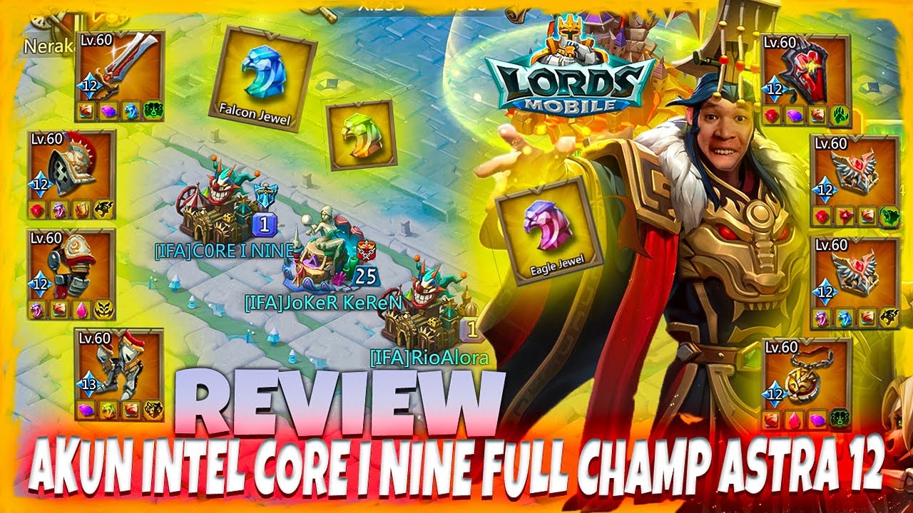 REVIEW AKUN OWNER INTEL CORE I NINE !!! FULL CHAMPS ASTRALITE 12+++ JEWEL BARON !!! BERGETAR BOY !!