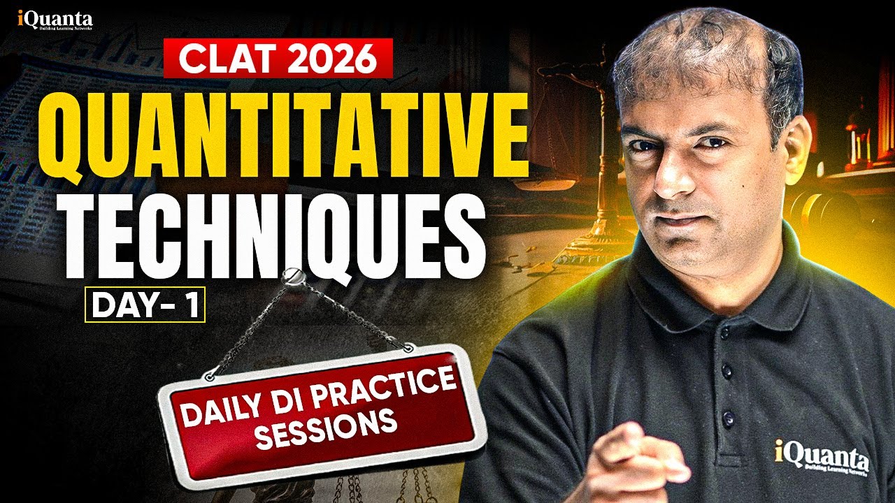 CLAT 2026 Quantitative Techniques | Daily DI Practice for CLAT 2026 | CLAT Maths Preparation Day1