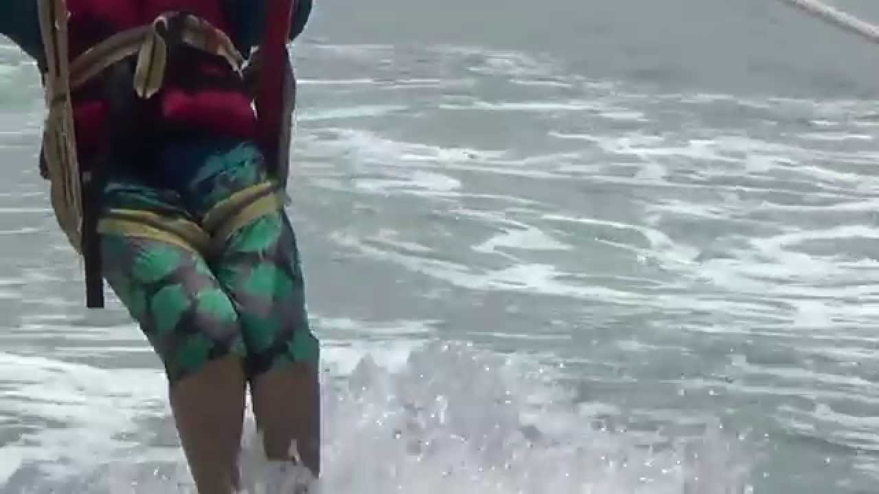 Calangute beach Goa Parachute ride