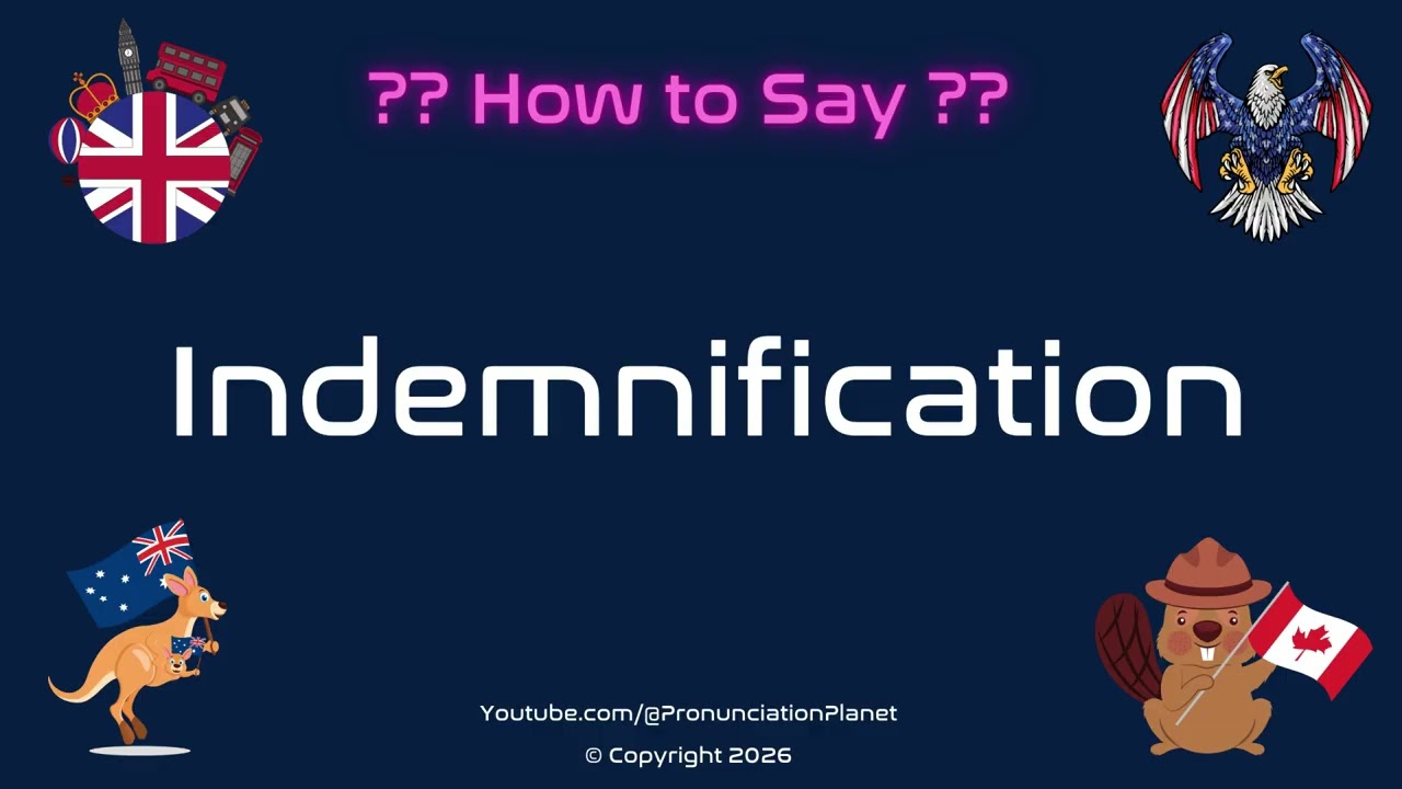 🛡️💼 How to Pronounce Indemnification? (CORRECTLY) | Pronunciation Planet