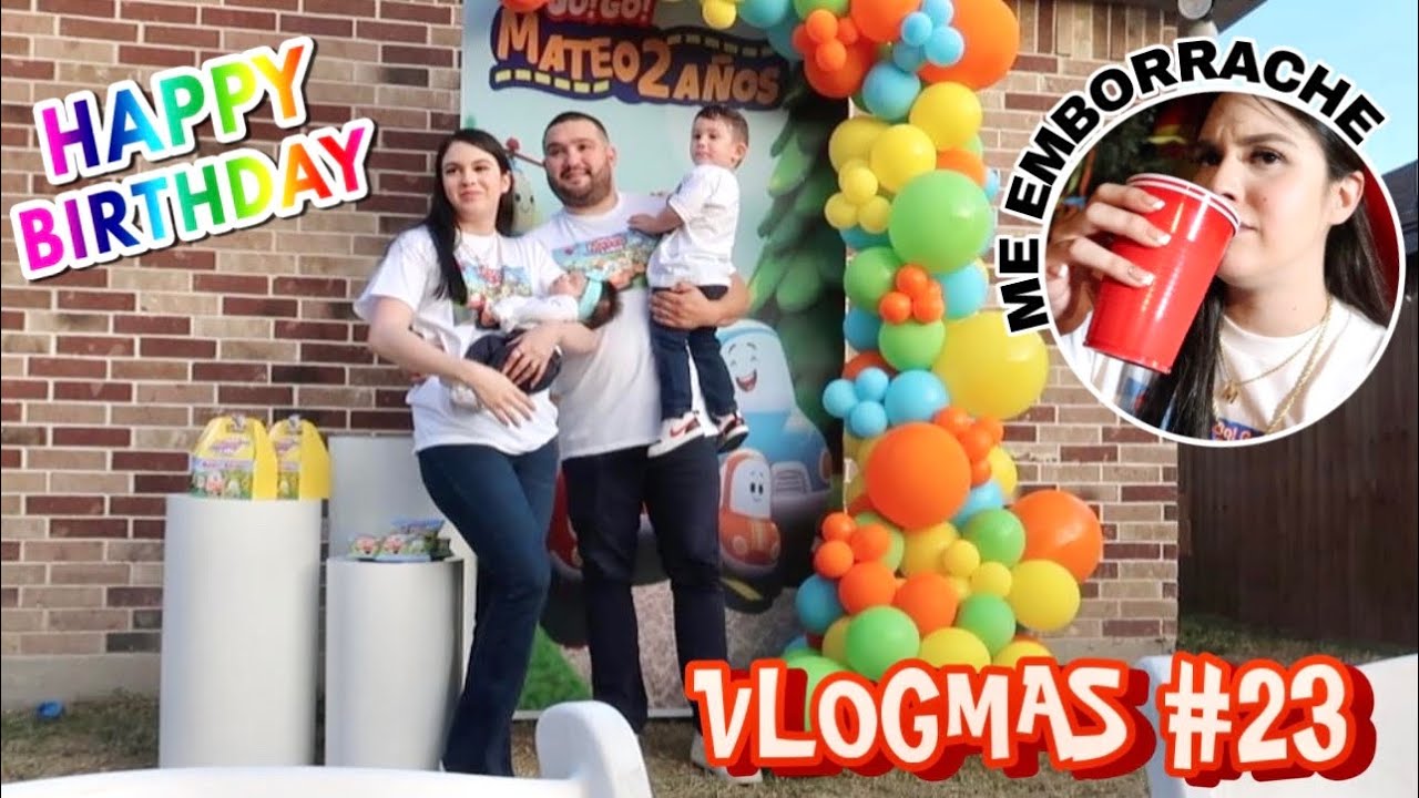 CUMPLEAÑOS DE MATEO #2 + ME EMBORRACHE ⎪VLOGMAS #23🎄