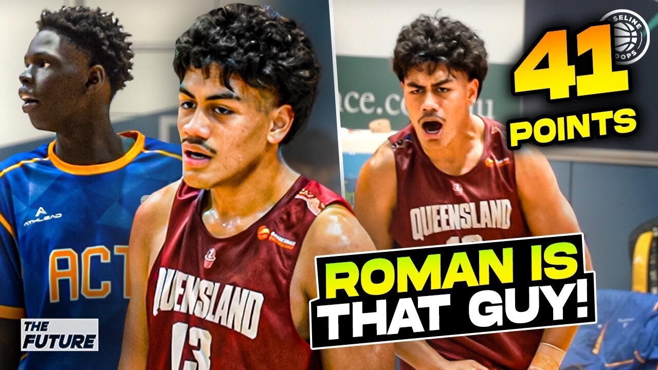 Top Australian Prospects Roman Siulepa and Ajak Nyuon go CRAZY! Roman drops 41pts and 17reb!