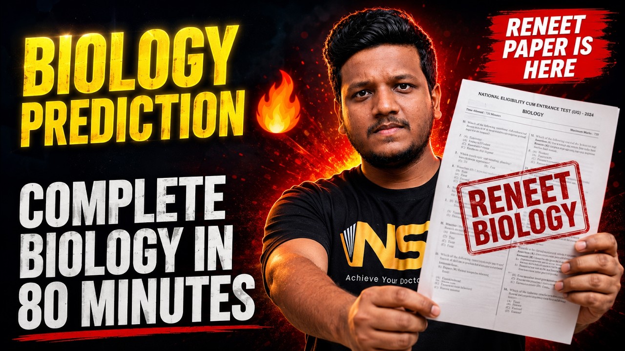 🔥BIOLOGY PREDICTION RENEET PAPER😱IS HERE Complete Biology in 80 Minutes Complete Revision