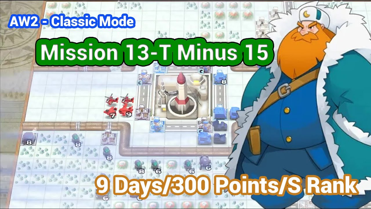 AW2 - Mission 13 - T Minus 15 Olaf - Classic Campaign | Advance War 1+2 Re-boot Camp