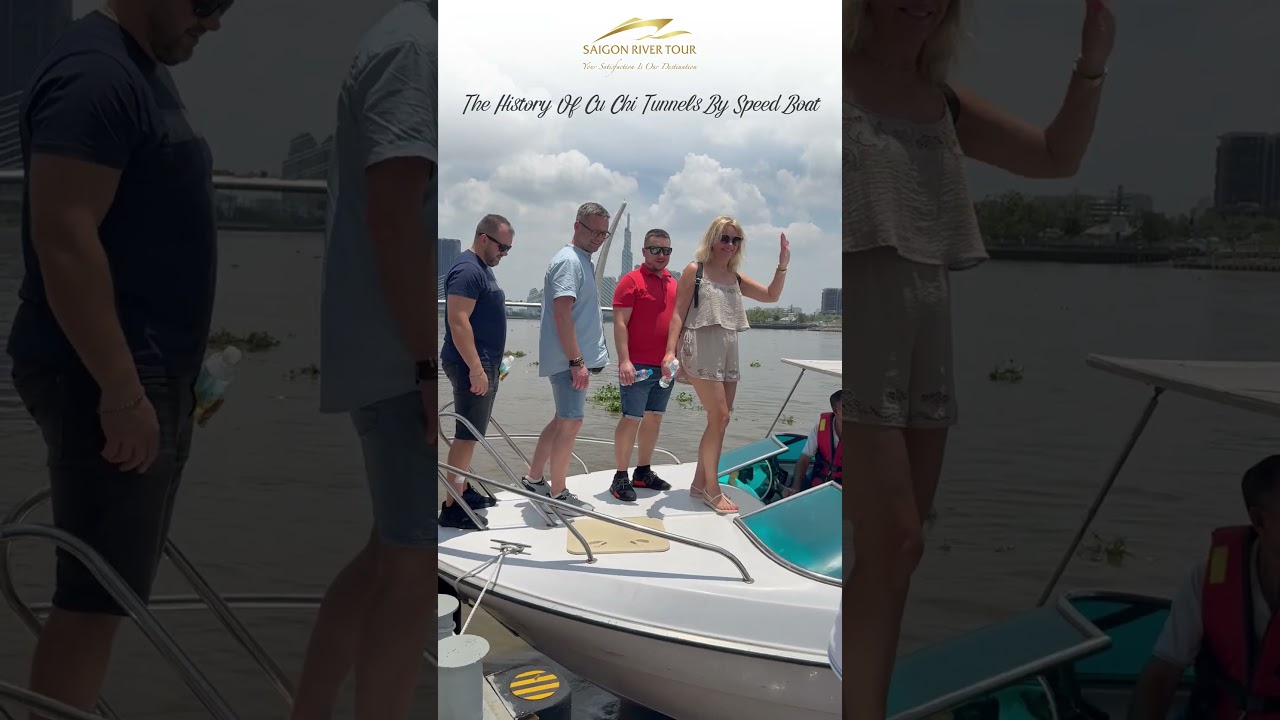 80 pax travelling to Cu Chi Tunnels by Vip & Premium speedboat  operated by Saigon River Tour