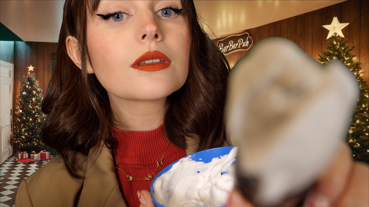 ASMR Barbershop (No Music)💈💇 Full Mens Pampering Haircut, Shave, Eyebrows & Facial