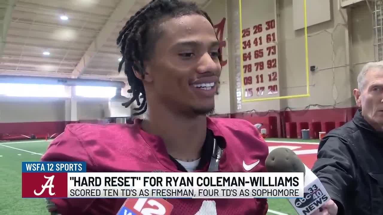 'Hard reset' for Alabama's Ryan Coleman-Williams