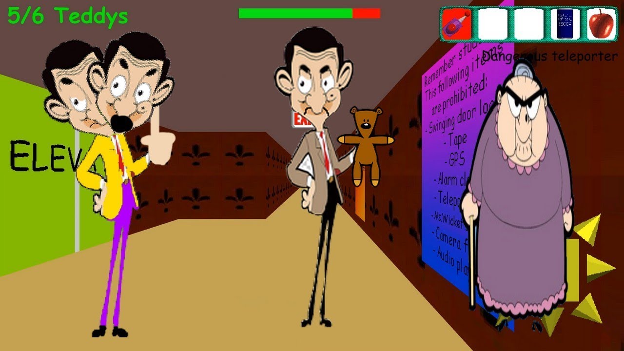 Mr.Bean's Basics Custom Maps 6 Classes Edition - Baldi's Basics Random Maps Series Mod