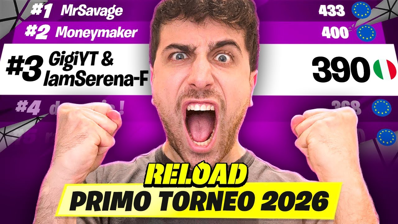 Gioco il PRIMO TORNEO del 2026 e IMPAZZISCO... *DIFFICILE* Fortnite Reload ITA
