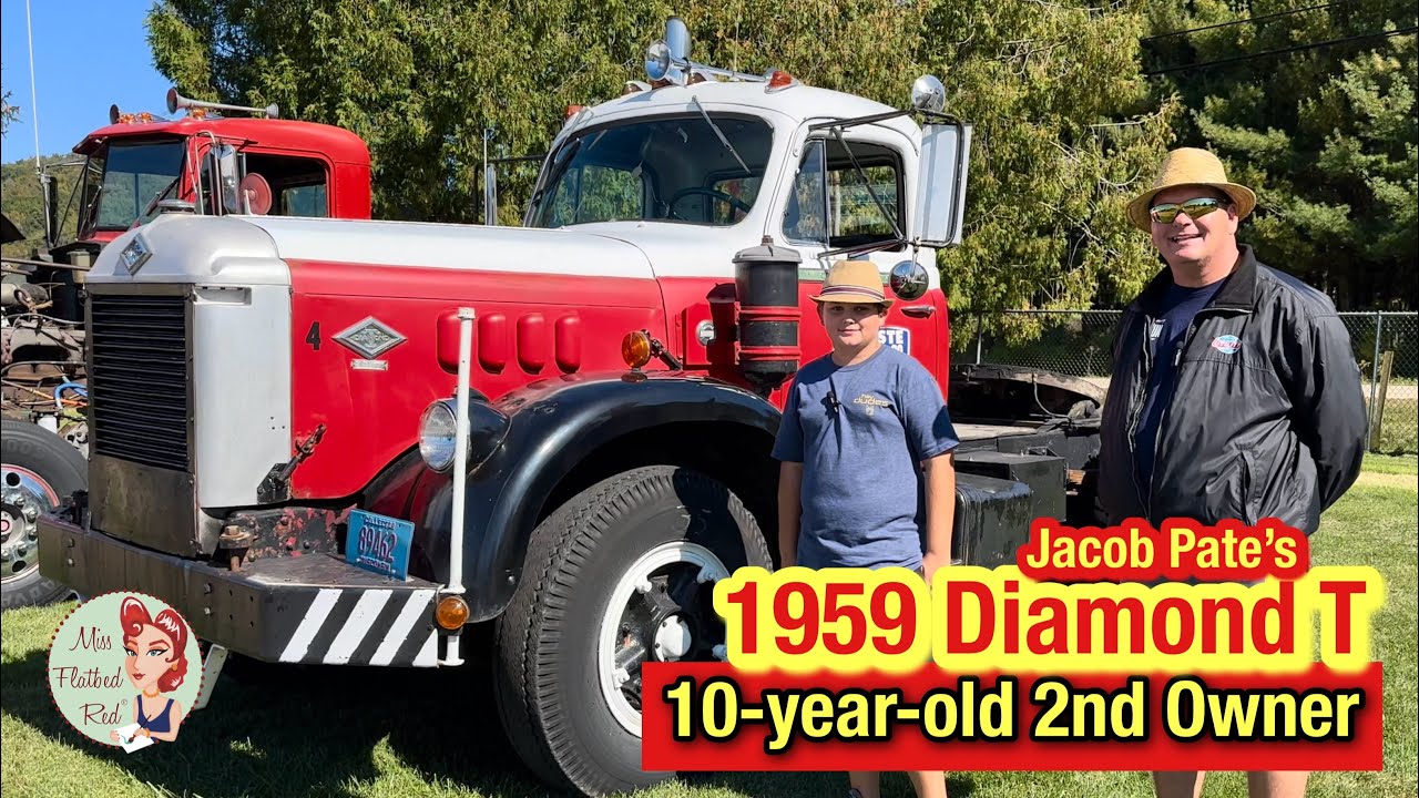 10 Year Old Jacob Pate’s 1959 Diamond T Semi Truck Tour
