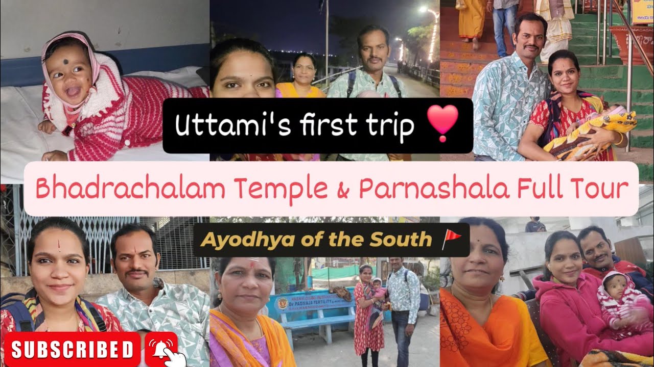UTTAMI First Trip | Bhadrachalam Temple & Parnashala Full Tour | Ayodhya of the South 🚩| vanikarthik
