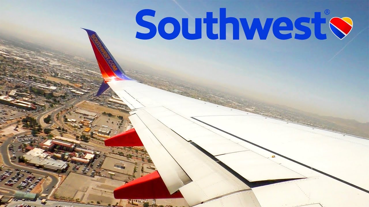 Southwest Airlines Boeing 737-700 Takeoff from El Paso (ELP)