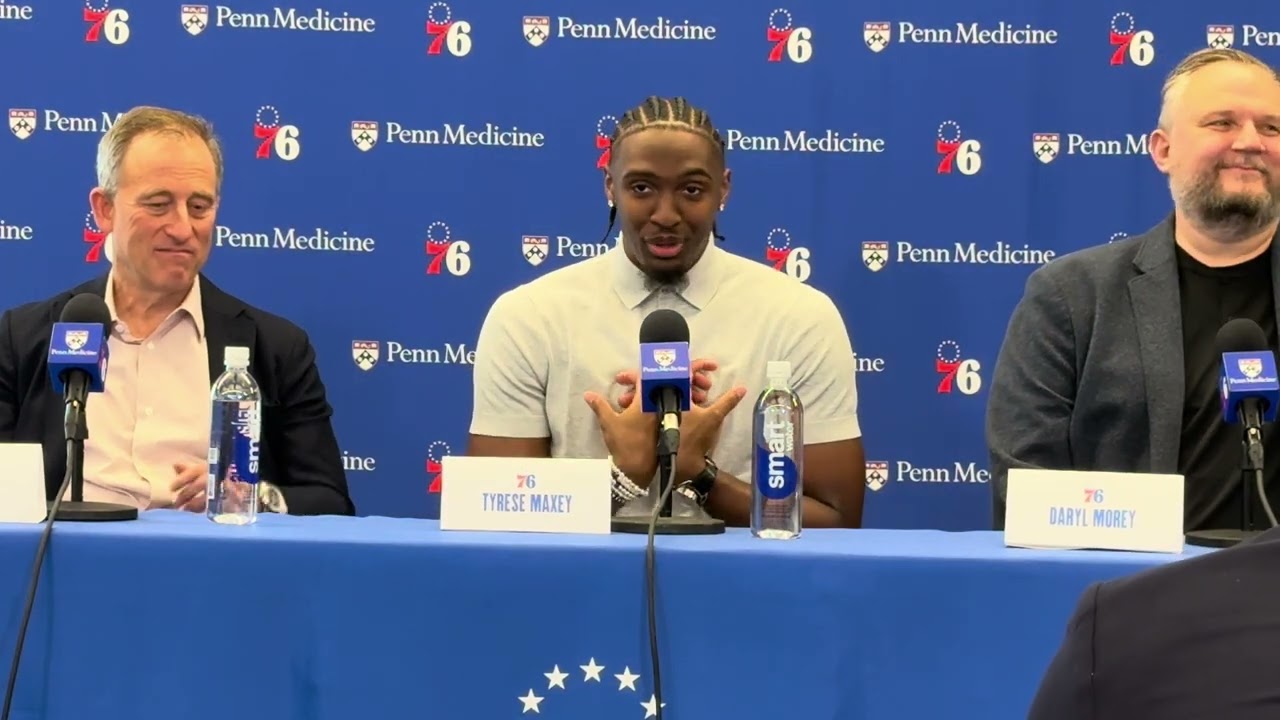 Tyrese Maxey rookie-scale max extension press conference - July 23, 2024