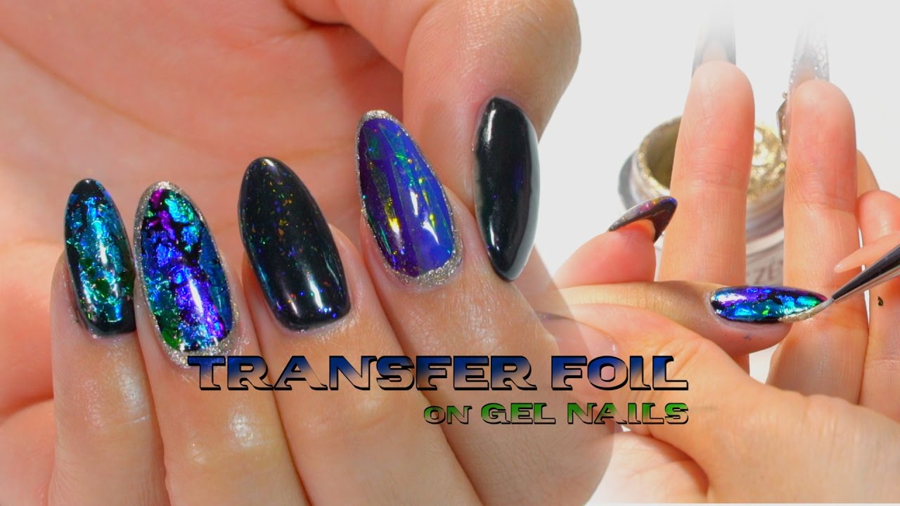 How to transfer Foil On Gel Nails