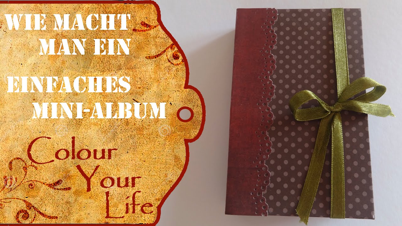 Wie macht man ein Mini Album aus nur einem Papierbogen - Anfänger
