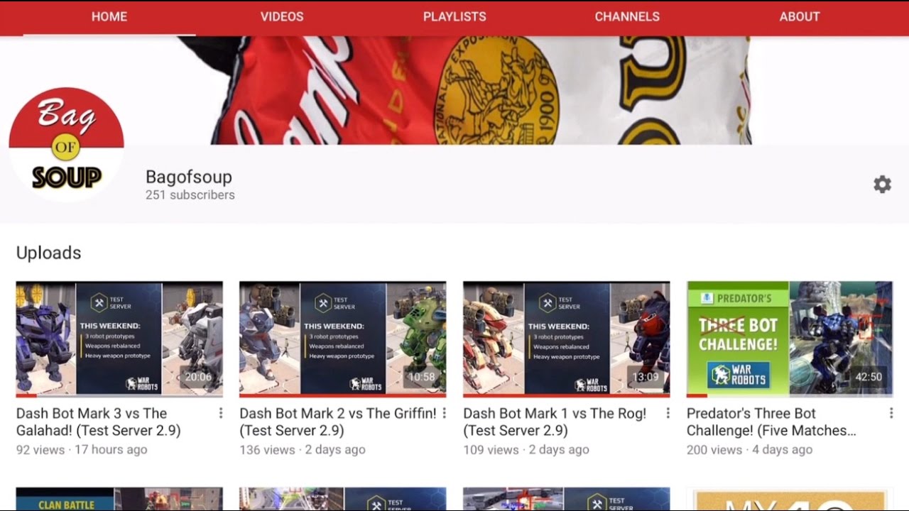 Bagofsoup: Welcome To My YouTube Channel