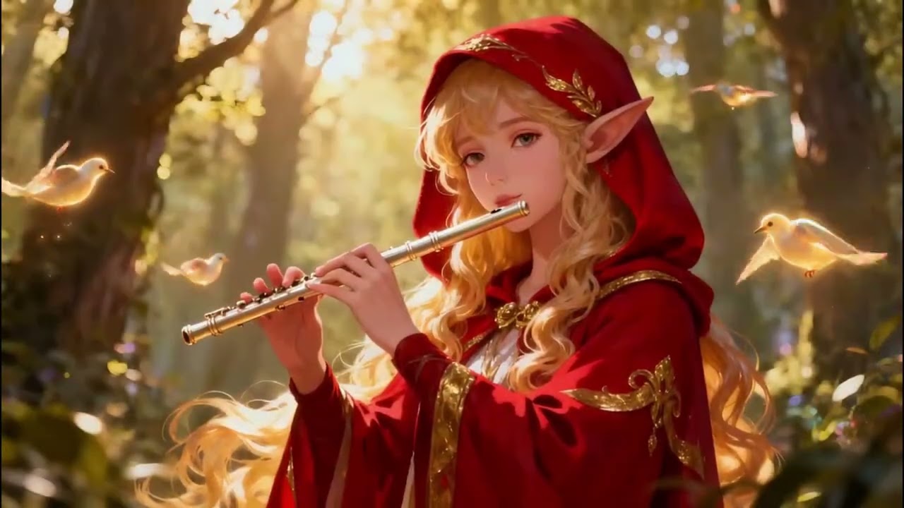 Celtic Fantasy Instrumental Music | Flying with the Flute Melody