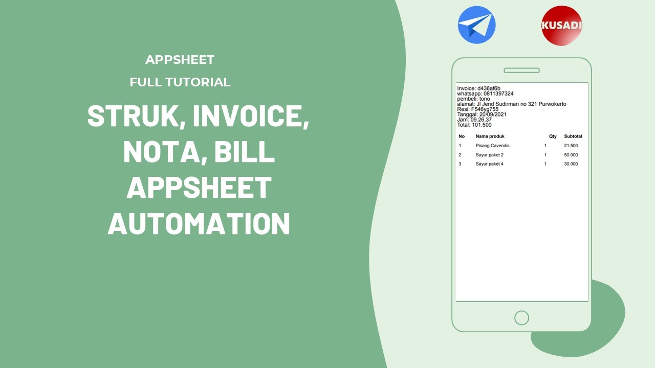 STRUK, INVOICE, NOTA, BILL dengan automation tanpa error