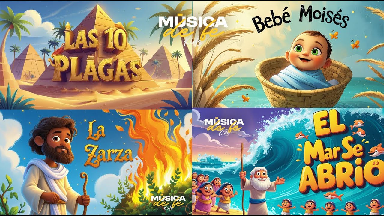 La Biblia para niños | Historias de Éxodo Parte 1 | Aprende cantando