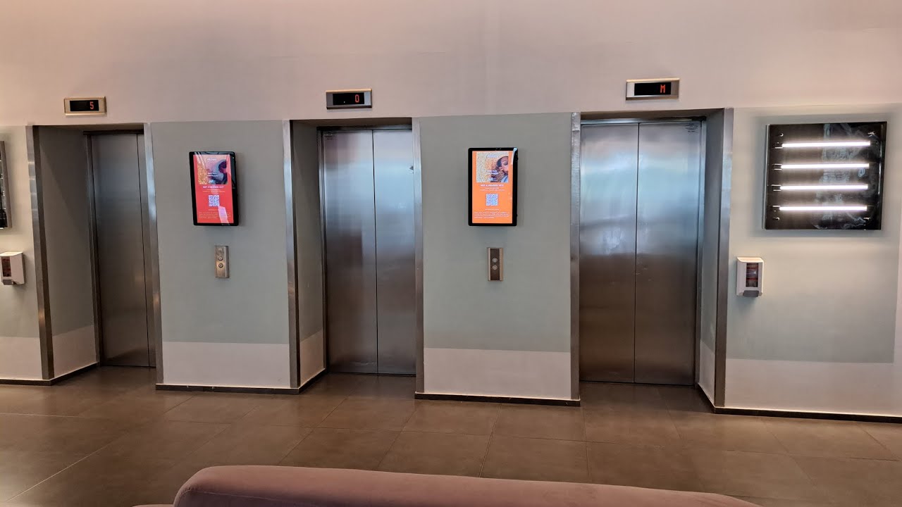 3x 2005 Kone KSS 520 MonoSpace MRL traction elevators @ Hotel Novotel****, Bucharest, RO