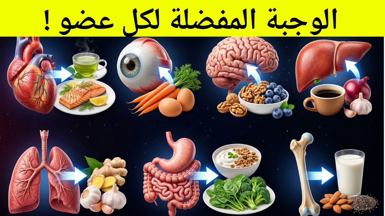 هل تعلم ما هي الأطعمة التي يحتاجها كل عضو في الجسم؟ (مفاجأة من العيار الثقيل!)