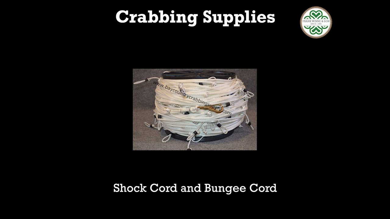 Crab Line - Shock Cord with Snap Hooks